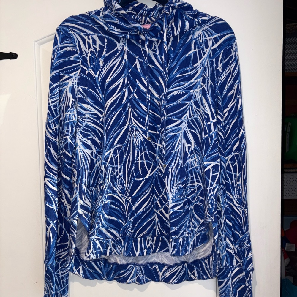 Lilly Pulitzer Fletcher Pulllover Twilight Blue Early Riser